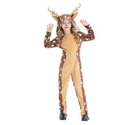 Claus Costume Santa Children Deer Costume For Children Christmas Cosplay Cute Sika Deer Animal Khaki Spotted Stage Show