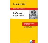 Claus Gigl Klett Lektürehilfen Remarque Im Westen nichts Neues: für (Paperback)
