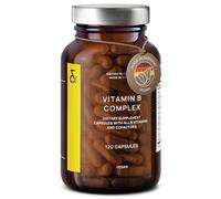 Vitamin B Complex - Vegan - All 8 B Vitamins + Co-Factors - 120 Capsules - Vit B1, B2, B3, B5, B6, B12, Biotin & Folic Acid + Myo-Inositol + Choline