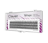Clavier Artificial lashes in tufts V-Shape Fishtail C-Curl | 10 lashes in a tuft | Different lengths from 8 to 14 mm | Natural looking, for a unique 3-D effect