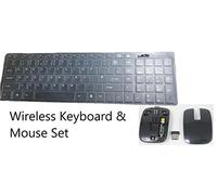 Clavier sans fil noire + pavé numérique et souris pour la sélection Smart TV de