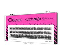 Clavier Silk Individual Natural False Eyelashes, Wide Du2o, Various Lengths 8-14 mm, Ultra Volume, for Perfect Look