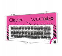 Clavier Wide Du2o False Eyelashes in Tufts, Eyelashes in a Tuft, Various Lengths from 8 to 14 mm, Ultra Volume, for a Perfect Look (12 mm)