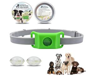 Clavya Tags for Dogs, 100% Natural Ingredients, 4 Months Long Lasting Protection, Clavya Fle-a and Tic-k Tags For Dogs, Clav-ya Fle-a Tag-s for Dog-s, Waterproof, Adjustable Size for Mud, Swim (GREEN)