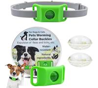 Clavya Tags for Dogs, 2025 New Clavya Natural Collar for Dog, 4 Months Long Lasting Protection, Waterproof Design, Adjustable Size for Small Medium and Large, For Rain, Mud, River, Swim (Green*1pcs)