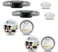 Clavya Tags for Dogs, 2025 New Clavya Natural Collar for Dog, 4 Months Long Lasting Protection, Waterproof Design, Adjustable Size for Small Medium and Large, For Rain, Mud, River, Swim (Black*2pcs)