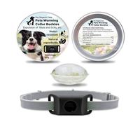 Clavya Tags For Dogs, Clavya Natural Collar for Dog, 100% Natural Ingredients, Waterproof Design, Adjustable Size for Small Medium and Large Dogs, For Rain, Mud, River, Swim (Black,1PC)