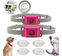 Clavya Tags for Dogs, Clavya Natural Collar for Dog, 100% Natural Ingredients, Waterproof Design, Long Lasting Protection, Adjustable Size for Small Medium and Large Dogs, for Rain, Mud, River(Black)