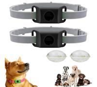Clavya Tags for Dogs, Clavya Natural Collar for Dog, Waterproof Design, Extremely Stretchable - Fits Every Dog, For Rain, Mud, River, Swim (2*Black)