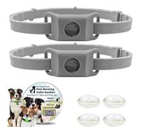 Clavya Tags for Dogs,Clavya Natural Tags Collar for Dog,100% Natural Ingredients,Waterproof,4 Months Long Lasting Protection Adjustable Size Pendant Collar,Fits Every Dog for Rain,Mud,River,Swim (D2)