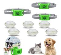 Clavya Tags for Dogs, clavya Tags, Waterproof Dog Collars, 4 Months Long Lasting Protection, Waterproof, Adjustable Fits Every Dog, for Rain, Mud, River, Swim (green,3pcs)