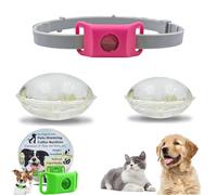 Clavya Tags for Dogs, clavya Tags, Waterproof Dog Collars, 4 Months Long Lasting Protection, Waterproof, Adjustable Fits Every Dog, for Rain, Mud, River, Swim (pink,1pcs)
