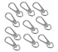 Claw Clasp Keychain Snap Hook Silver Alloy 10pcs for Crafts