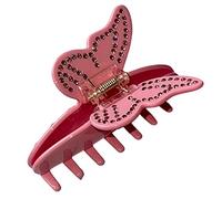 Claw Clip For Butterfly Hair Clips Banana Barrettes Jaw Large Rhinestone Strong Clamp