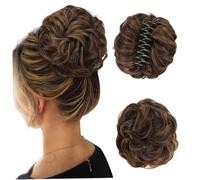 Claw Clip Messy Bun Hair Piece for Women 5 Inch Natural Hair Bun Extension Elegant High Temperature Fiber Extensions for Daily Use, Party, Wedding