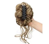 Claw Clip Messy bun-Light Blonde Large Messy Bun Hair Pieces For Women Wavy Exten Brown Ash mix Light Fake Bun Blonde Curly