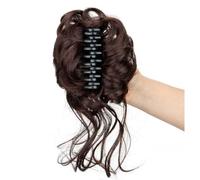 Claw Clip Messy bun-Light Blonde Large Messy Bun Hair Pieces For Women Wavy Fake Ash Blonde Brown mix Bun Light Curly Exten