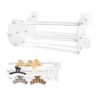 Claw Clip Organiser, 360° Rotating Hair Clip Holder, Women's Hair Clip Organiser, Removable, Transparent Acrylic Claw Clip Display Stand, Hair Clip Organiser for Hair Clips and Hair Bands