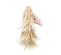 Claw Clip Ponytail,14" Long Wavy Hair Extensions for Women Curly Natural Layered Pony Tails for Daily Use(27T613#)