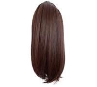 Claw Clip Ponytail Extension,10" Short Wavy Hair Extension for Women,Curly Natural Layered Synthetic Hairpiece(233)