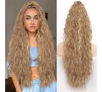 Claw Clip Ponytail Extension 30" Curly Wavy Pony Tails Hair Extensions Layered Fluffy Clip on Hairpieces Natural Looking Synthetic Hairpiece for Women(A11)