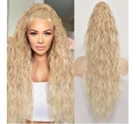 Claw Clip Ponytail Extension 30" Curly Wavy Pony Tails Hair Extensions Layered Fluffy Clip on Hairpieces Natural Looking Synthetic Hairpiece for Women(A8)