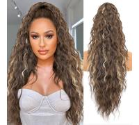 Claw Clip Ponytail Extension 30" Curly Wavy Pony Tails Hair Extensions Layered Fluffy Clip on Hairpieces Natural Looking Synthetic Hairpiece for Women(A5)