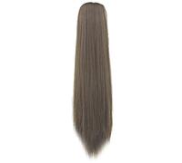 Claw Clip Ponytail Extension Synthetic Straight Fake Ponytail for Women Solid Color Tailorable Heat Resistant Hair Extensions for Makeup Hairstyling, Style 1, Claw Clip Ponytail Extension