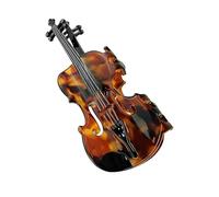 Claw Clip - Strong Hold Violin Shaped Styling Pin, Anti-Slide Serrated Mouth Hair Clasp, Artistic Fiddle String Braid Hook, Acetate Soliid Transparent Garnish | Updo Tool for Musicians & Brides