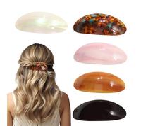 Claw Clips, 5 Pieces Vintage Strong Hold Hairstyle | Female Styling Claw Clips - For Long, Medium or Short Hair, Summer, Weddings, Home, Office, School, Beach