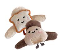 Claw Clips Cute - ABS Plush 5.5" | Food Shape Stuffed Plush Hair Clamp | Long Thick Jaw Clips, Strong Hold Hair Clips for Birthday Holiday