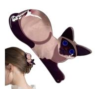 Claw Clips - Cute Cat Shape, Non-Slip Hairpin, Strong Hold Claw | Durable Acrylic Resin Design, Portable Compact Accessory For Traveling Business Trip Home Outdoor School Girlfriend