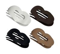 Claw Clips for Women,Heart Solid Color Hair Clip Flat | Non Slip Duckbill Fashion Accessories for Girls Styling Beach School Party Dating Wedding Outdoor Shopping
