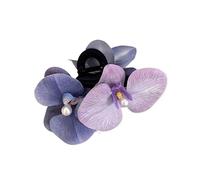 Claw Clips Forest Style Bow Hairpin Temperament Holiday Style Back Of the Head Hair Clip Shark Clip Hair Accessories(1pc blue)