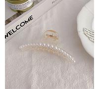 claw clips,hair claw,shark clip, Woman Hairpin Pearl Hairpin Metal Clip Shark Clip Hair Catch Back Head Plate Hairpin Hair Accessories Metal Clip 1 Hair Claws (Color : 29)