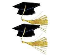 Claw Clips - with Yellow Tassel Graduation Hat Pins | Doctoral Cap Hairpins Graduation - for Women Students Girls School Photoshoot Travel Party Ceremony Role Play