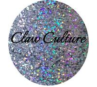 Claw Culture Glitter Pot Nail Art Manicure - Sassy Silver Sassy Silver