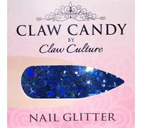 Claw Culture Women's Nail Glitter for Acrylic or Gel - Blue Moon