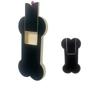 Claw Grinding Bone Shaped Scratching Pad, size to 1