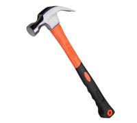 Claw Hammer 225G (8OZ) Carbon Steel Forging Small Hammer Rust-Proof Curved Rip Claw Hammer Ideal Hand Tool for Nail Removal Home Use