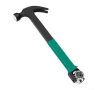 Claw Hammer for HVAC Installation with 14mm 17mm 19mm 22mm Sockets, High-Carbon Steel Forged Head, Non-Slip Handle, V-Shaped Nail Remover, 335-340mm(340MM)