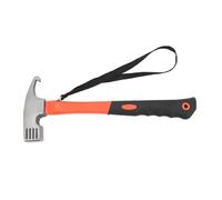 Claw Hammer Premium ABS Rubber Iron Construction Eagle Beak Claw Design Non Slip Rubber Handle Versatile Hammer for Camping Hiking Outdoor Activities (Orange)