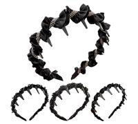 Claw Headband for Women | Beaded Teeth Skull Headband Vintage Top | Non-Slip Headband for Yoga Gym Dancers Daily Travel Parties Wedding Evening