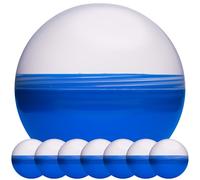 Claw Machine Capsules Translucent Blue Plastic Sphere Large Party Favor Containers Round 7 pcs 4.7 inch Jumbo Plastic Christmas Ornaments Extra Large Gift Box Craft Party Supplies Vending Capsules