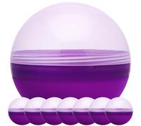 Claw Machine Capsules Translucent Purple Plastic Sphere Party Favor Containers Round 7 pcs 4.7 inch Jumbo Plastic Christmas Ornaments Extra Large Gift Box Craft Party Supplies Vending Capsules