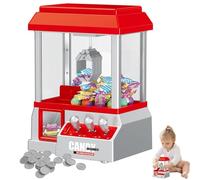 Claw Machine - Classic Toy Grabber Arcade Unit, Coin Insert Amusement Sensor | Retro Carnival Game Console With Musical Lights For Prices, Candy, Games