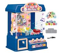 Claw Machine for Kids 3+ with Lights Sound Mini Vending Machine Battery-Operated/USB Candy Fun Mini Arcade Games with Toys 9.6x7.4x12.8in BlueClaw for Kids
