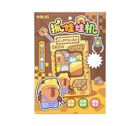 Claw Machine for Kids,Capybara Claw Machine - Handmade Capybara Claw Game Machine | Paper Claw Machine, Lathe Toy for Ages 3 to 8 Years