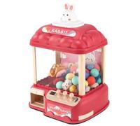 Claw Machine for Kids, Mini Arcade Game with 30 Dolls & 20 Eggs, Red | Claw Machine, 3-Speed Control - Gifts And Interactive Games For Family Gatherings, Holidays, And Birthday Parties