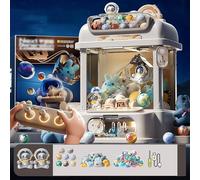 Claw Machine Large with Remote Control , Claw Machines with Light and Music,2 Panda Doll,25 Dolls,20 Gashapons for 4-7 8-12 Year Old Boy Girl Gift Ideas ,White
